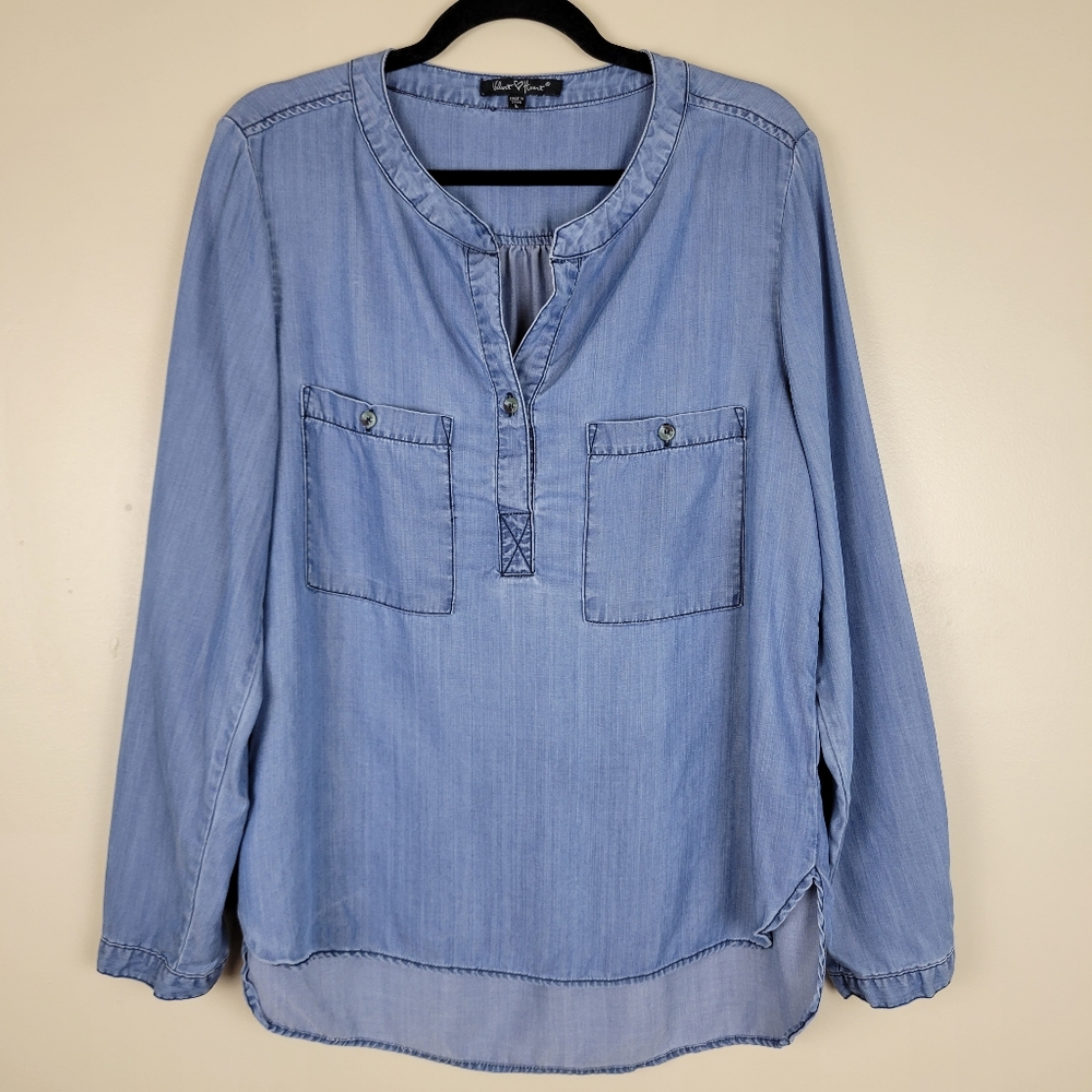 Velvet Heart Light Blue Blouse